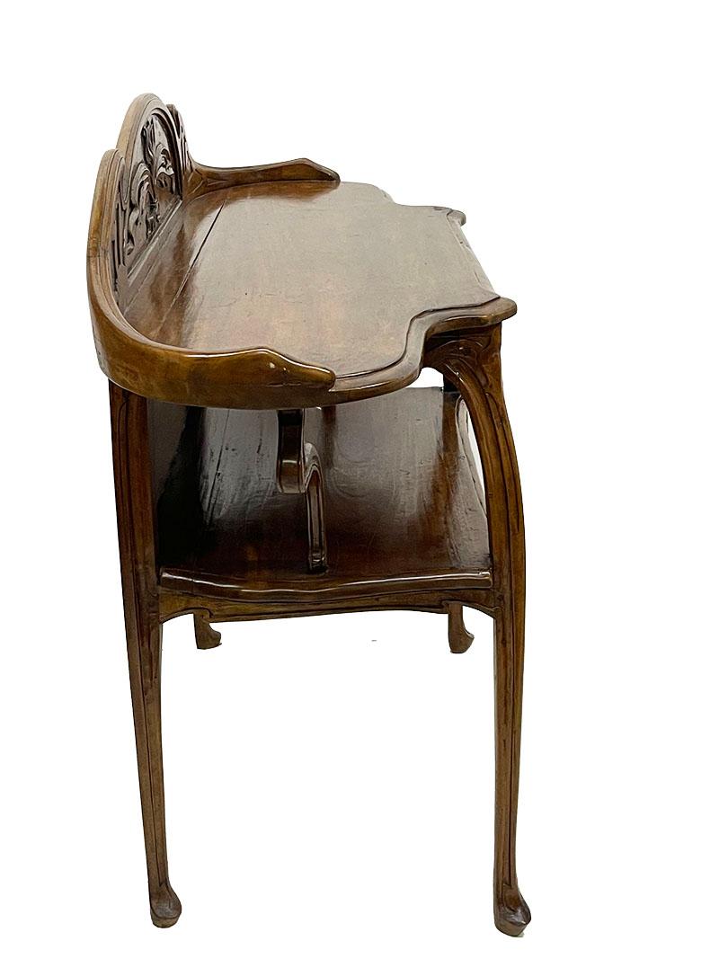 Art Nouveau wall side table, ca. 1900 In Good Condition For Sale In Delft, NL