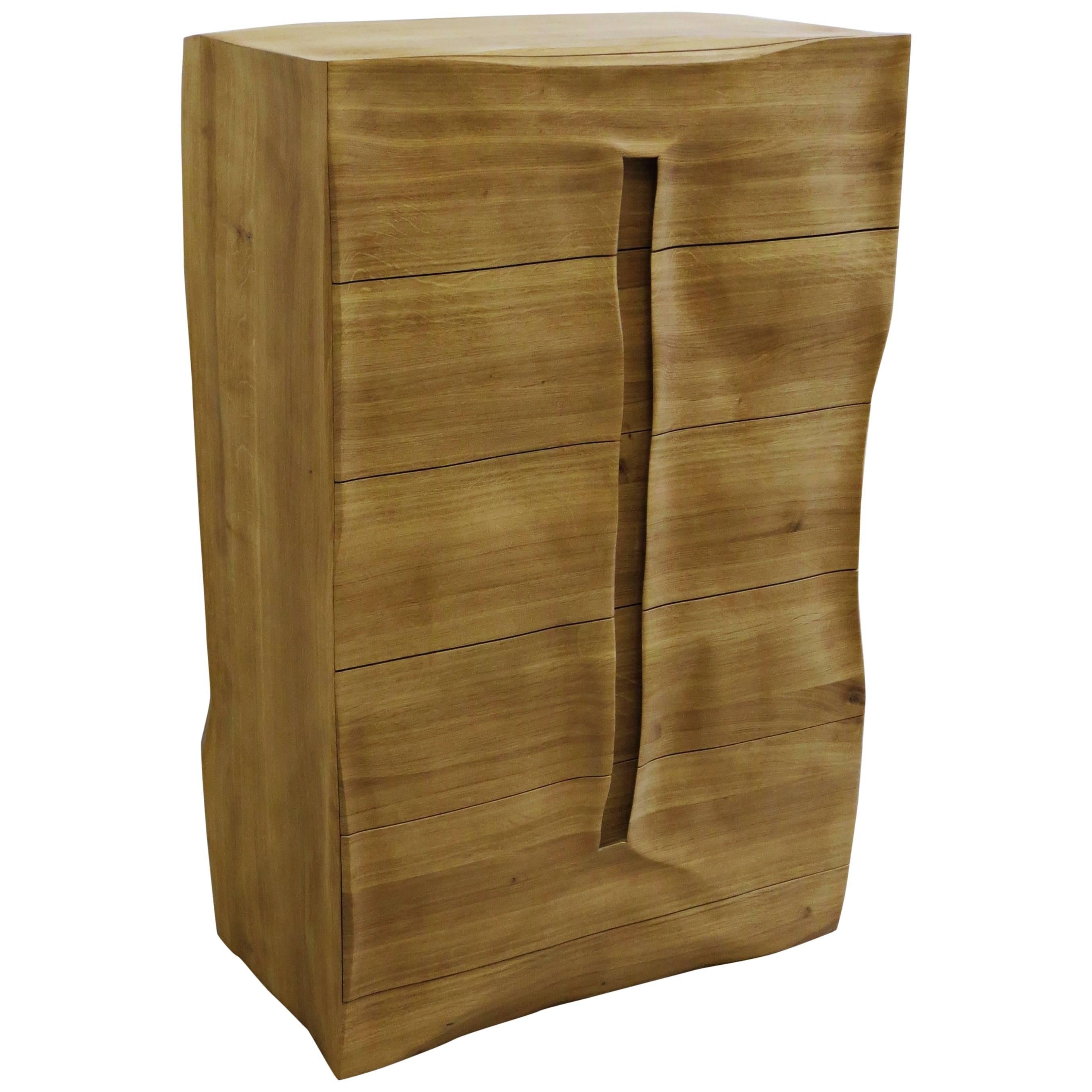 Dresser "the groove" Handmade in Organic Design, also as a sideboard, solid wood