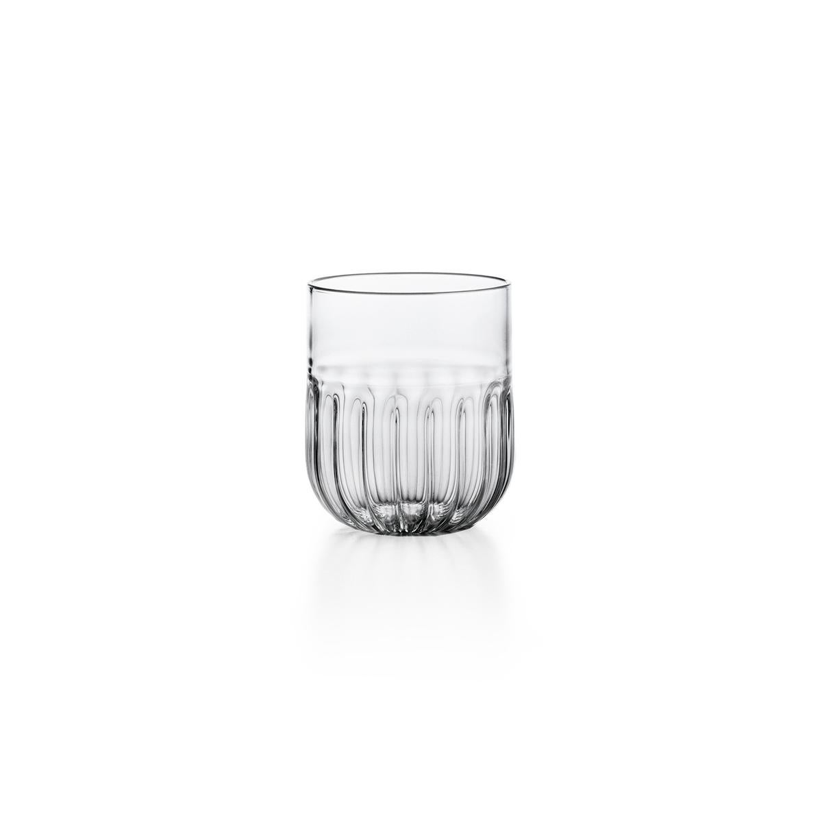 Rutina Juego de seis copas de vino en vidrio soplado a boca diseñadas por Matteo Cibic en Nuevo estado para la venta en Milan, IT