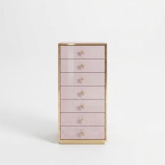 Pink Pale Commodes, Vintage Case Pieces, Elegant Storage Cabinets