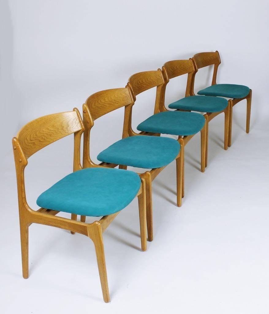 Danish Modern Model 49 Chairs by Erik Buch for O.D. Møbler For Sale 1