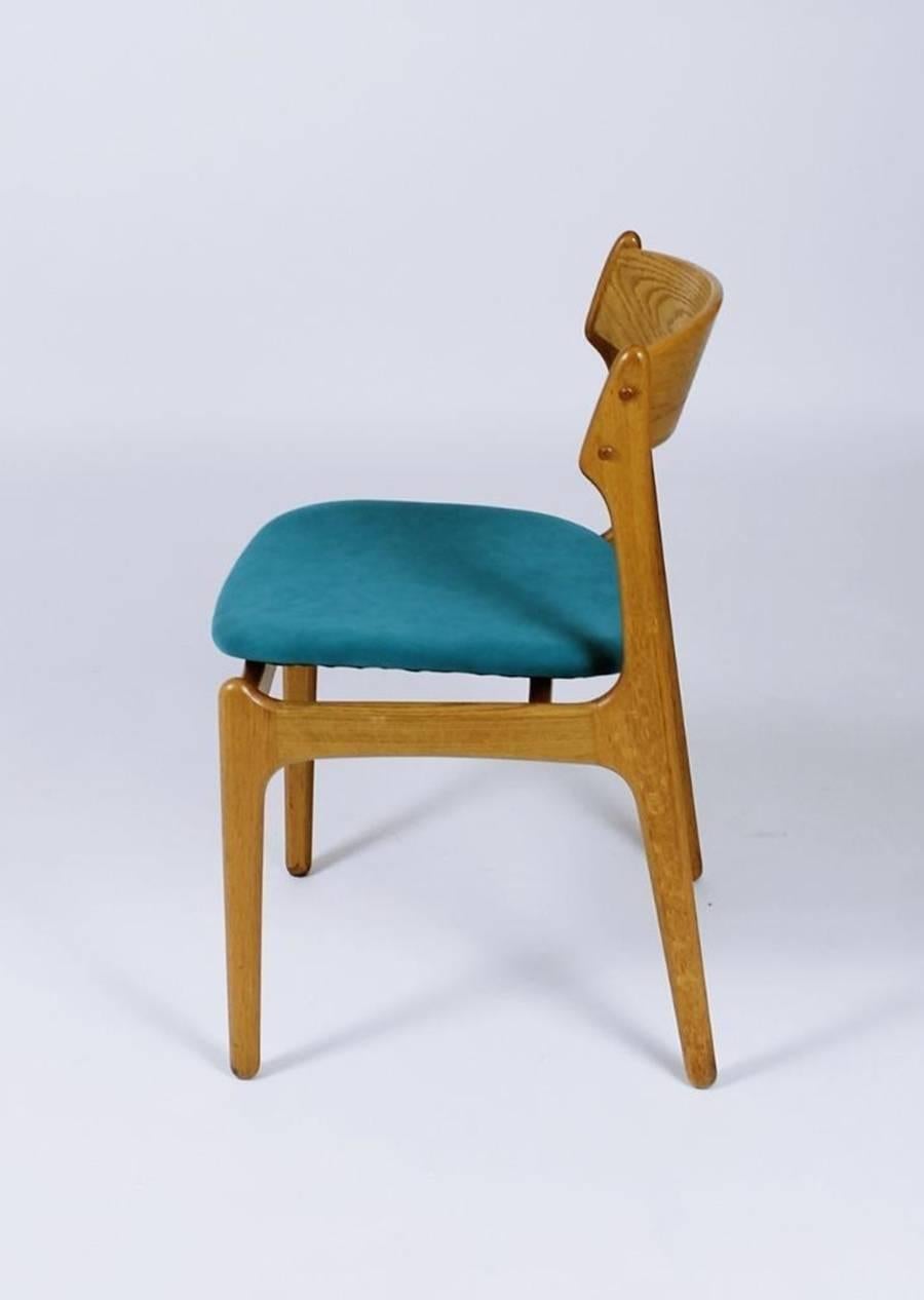20th Century Danish Modern Model 49 Chairs by Erik Buch for O.D. Møbler For Sale
