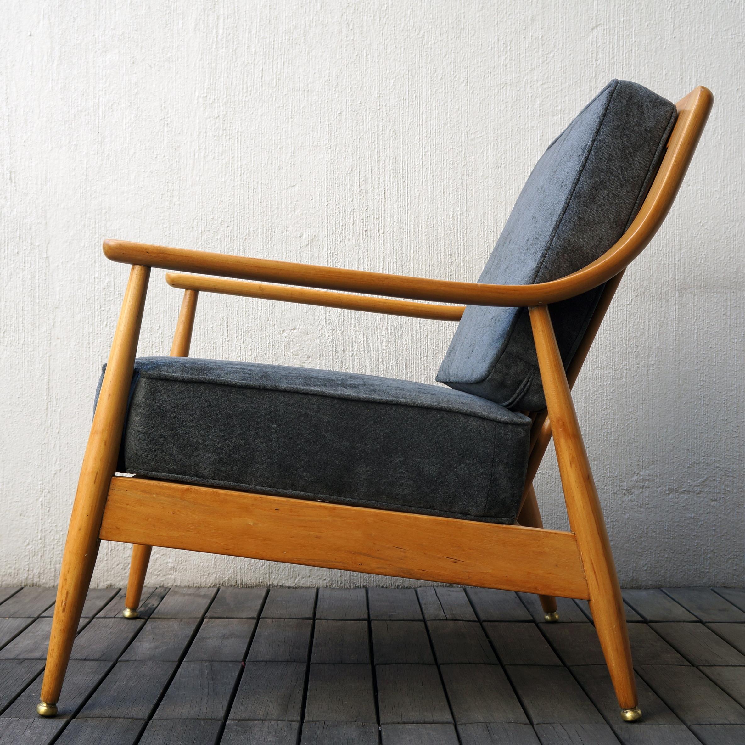 Mexican Midcentury Lounge Chair, “Malinche“, 1950s In Excellent Condition In Mérida, Yucatan