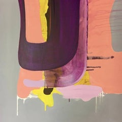 Arild Askeland Abstract Acrylic Painting on Canvas Dancing with Colors 1