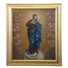Oil Painting on Canvas, Immaculate Conception, 18th Century Italian School
