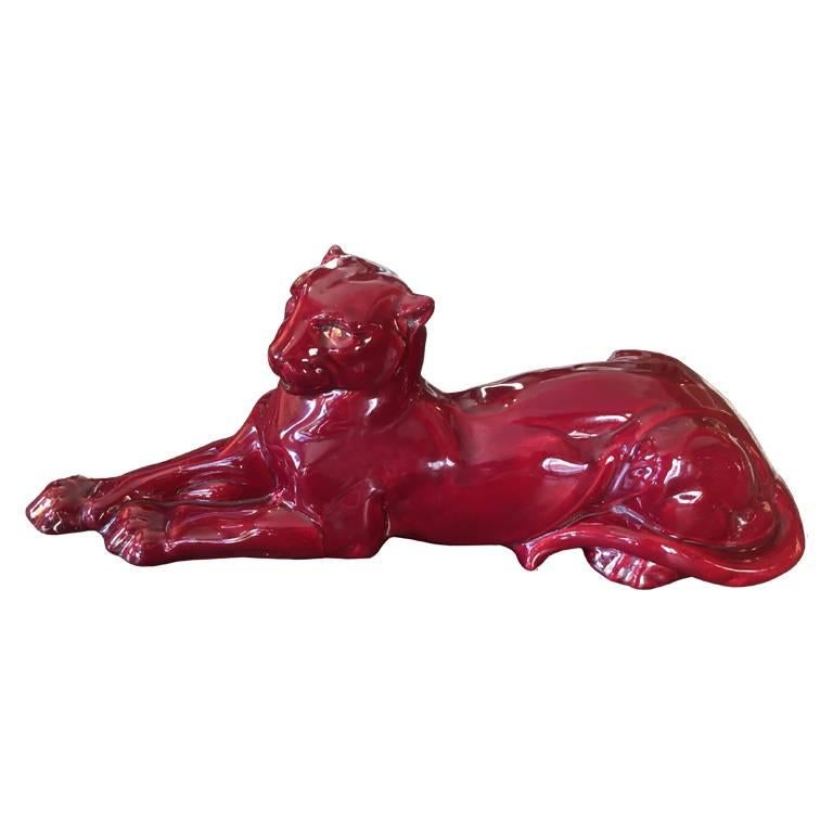 Art Deco Bordeaux French Panther