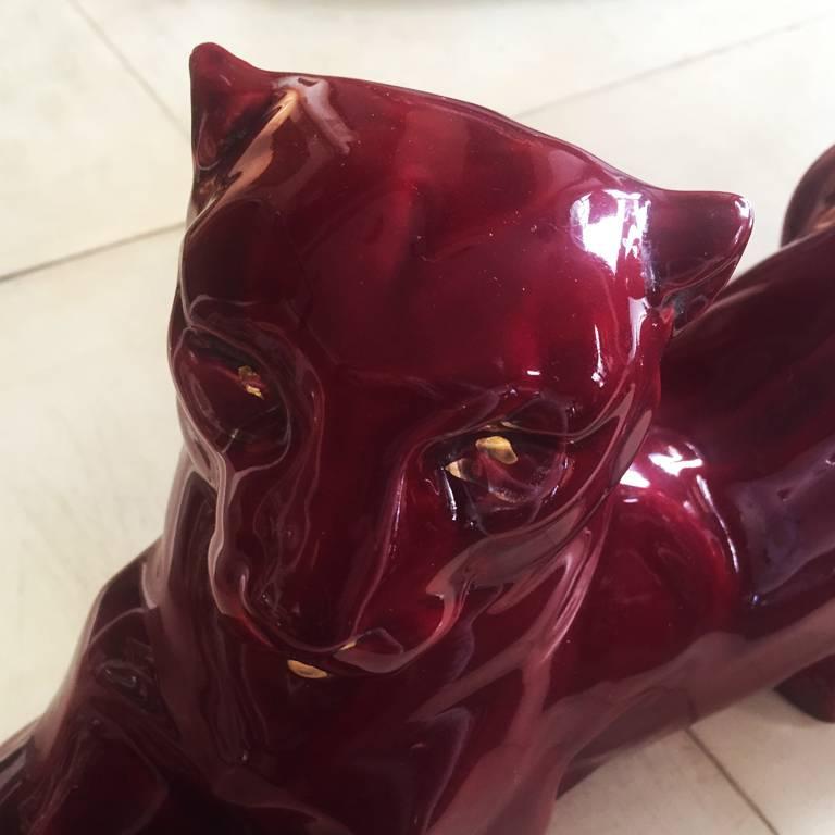 Mid-20th Century Art Deco Bordeaux French Panther