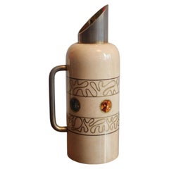 Thermos décoratif Aldo Tura en parchemin, modèle 1109D, Italie