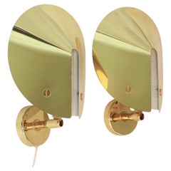 Pair of Brass Sconces by Aneta, Sweden