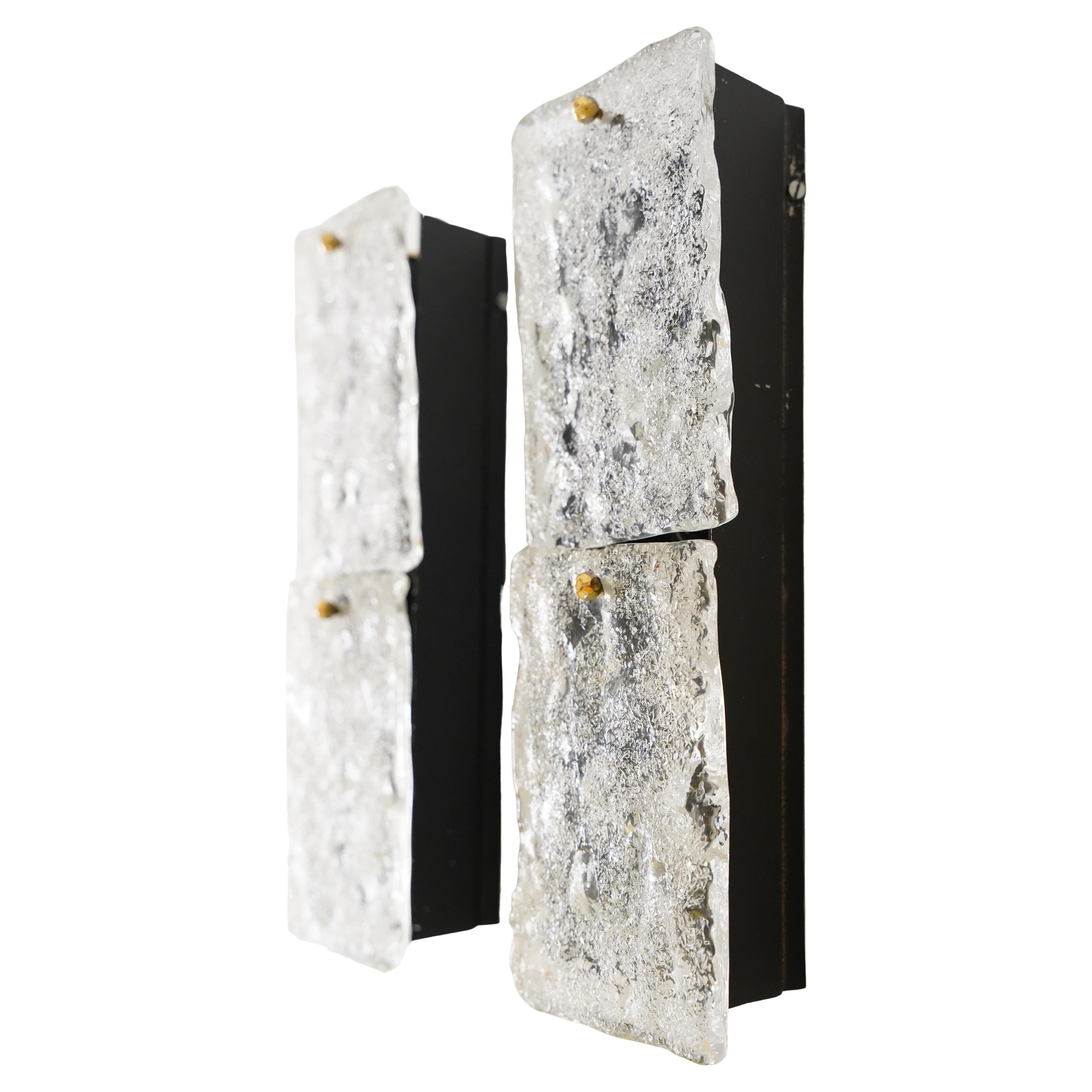 Pair of Kalmar sconces, Austria 1960