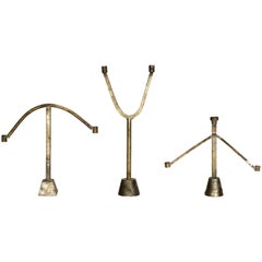 Contemporary Sprue Candelabra Two in Cast Bronze by Fort Standard, in Stock