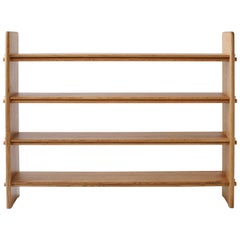 Contemporary Pin Shelf in White Oak Wood von Fort Standard, auf Lager