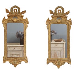 Olaf Wetterberg (1745 Suède 1803), Paire de miroirs rococo, vers 1760