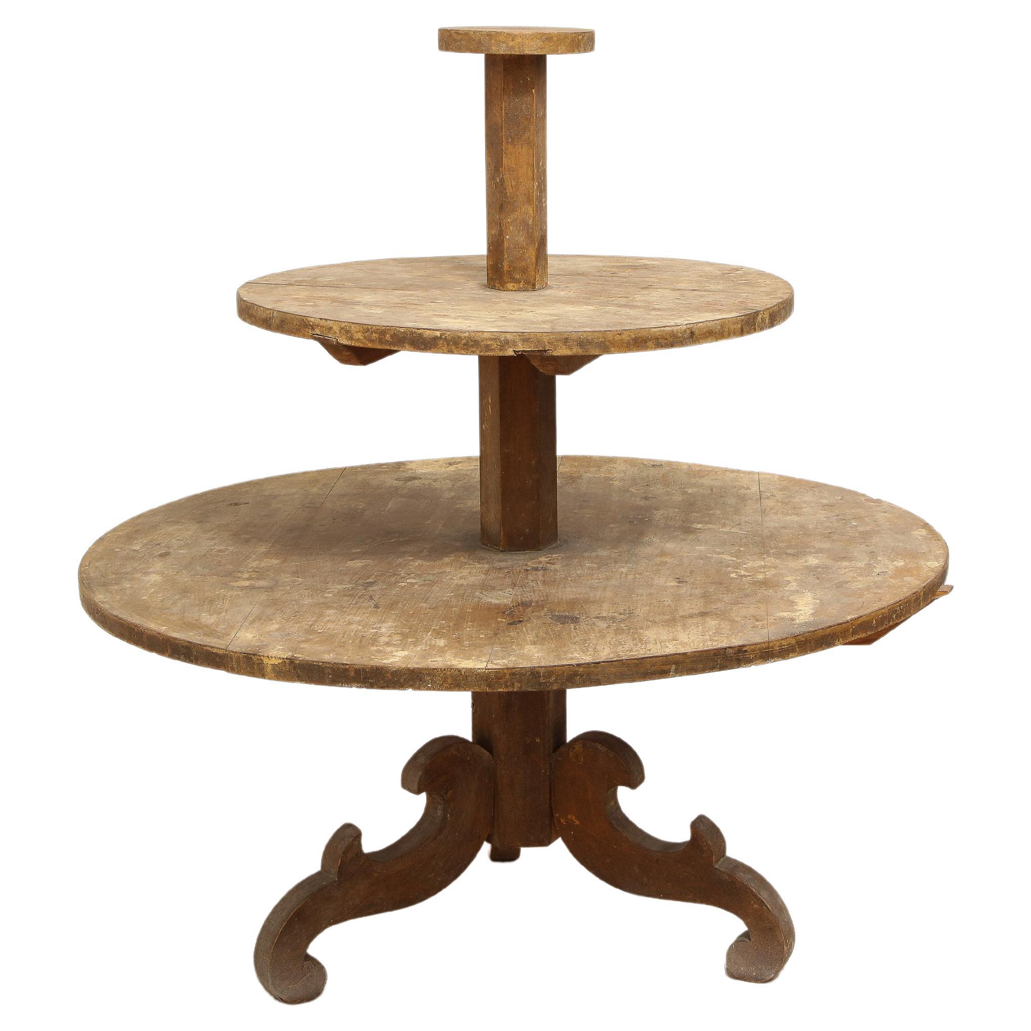 19th Century Oversized Allmoge Étagère or Plant Stand, Sweden, Circa 1820 For Sale