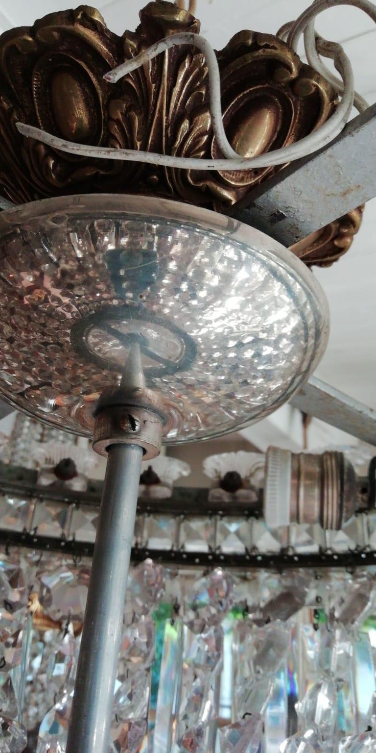 20th Century Leaves and Flowers Italian Murano Ceiling ...