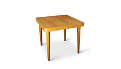 Mesa de comedor extensible cuadrada de roble restaurada, de Jitona, Checoslovaquia, 1968