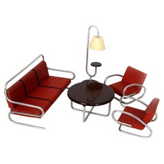 Original 1930s Miniature Furniture Set Attributed to Jindřich Halabala