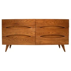 L.a. Studio A in stile metà secolo moderno in Wood Wood italiano a sei cassetti