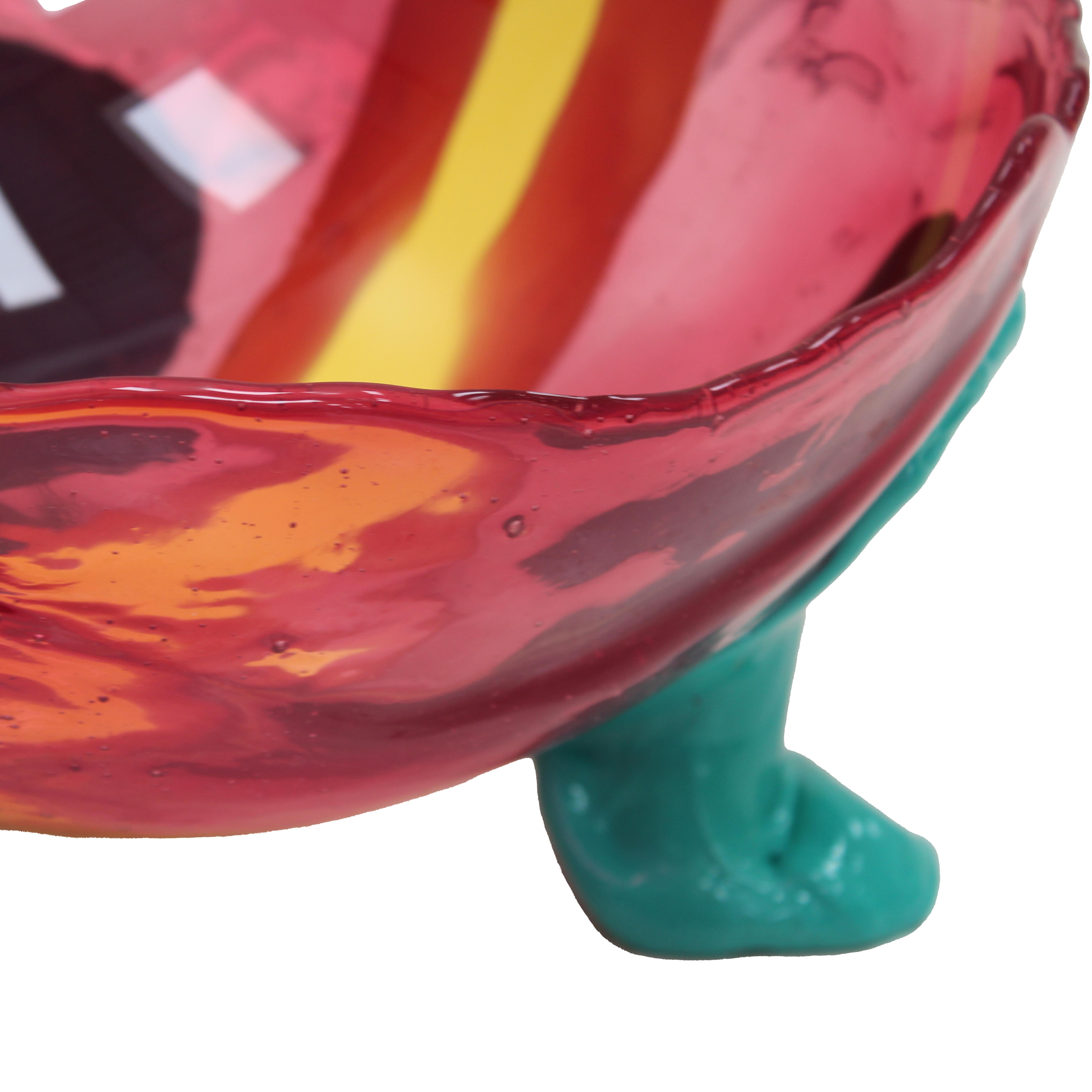 Fruttiera in resina di Gaetano Pesce Fish Collection'S dal design unico e colorato. In condizioni buone in vendita a Ibiza, Spain