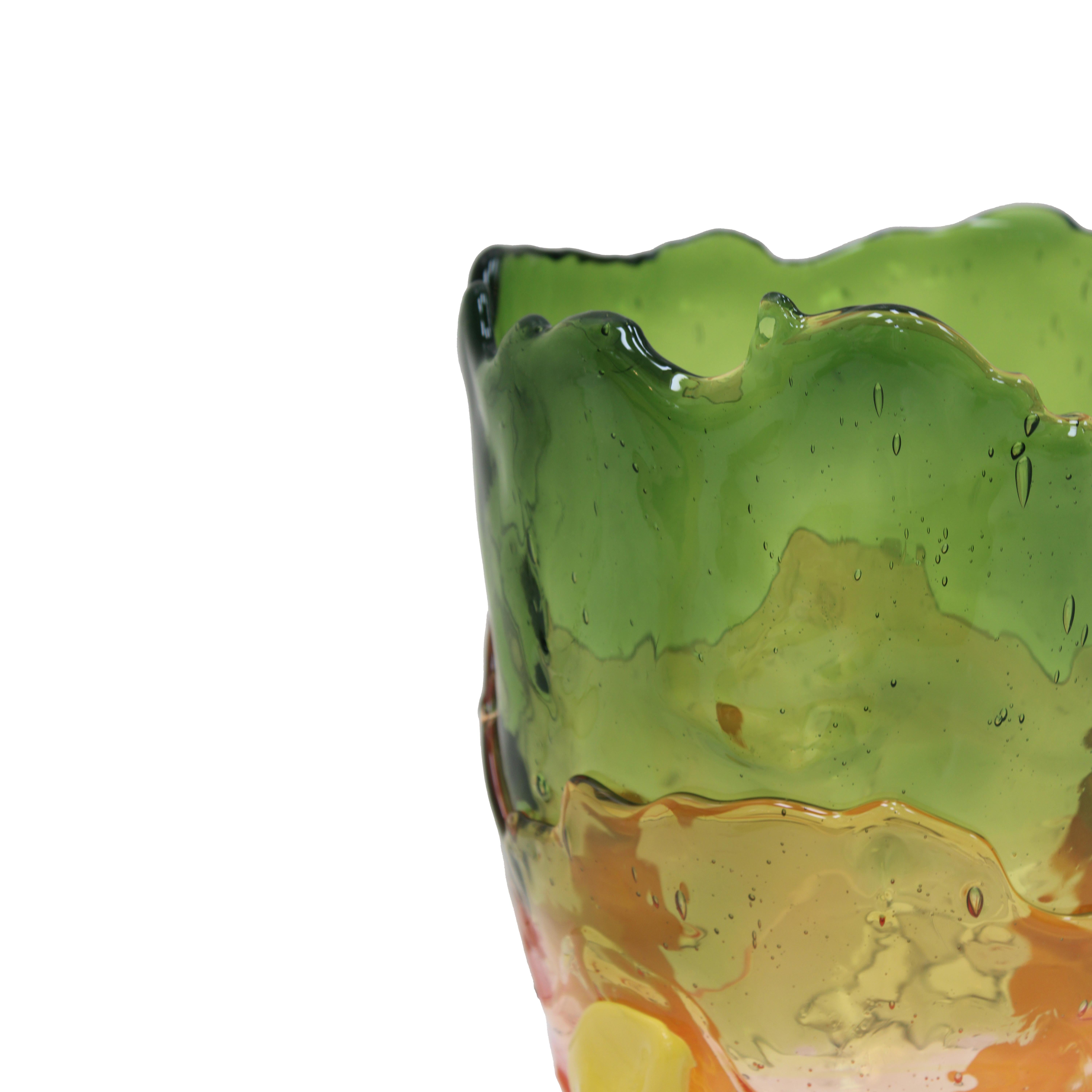 Italian Resin Vase Model Clear Extc Designed by Gaetano Pesce Fish Collection Modern Art For Sale