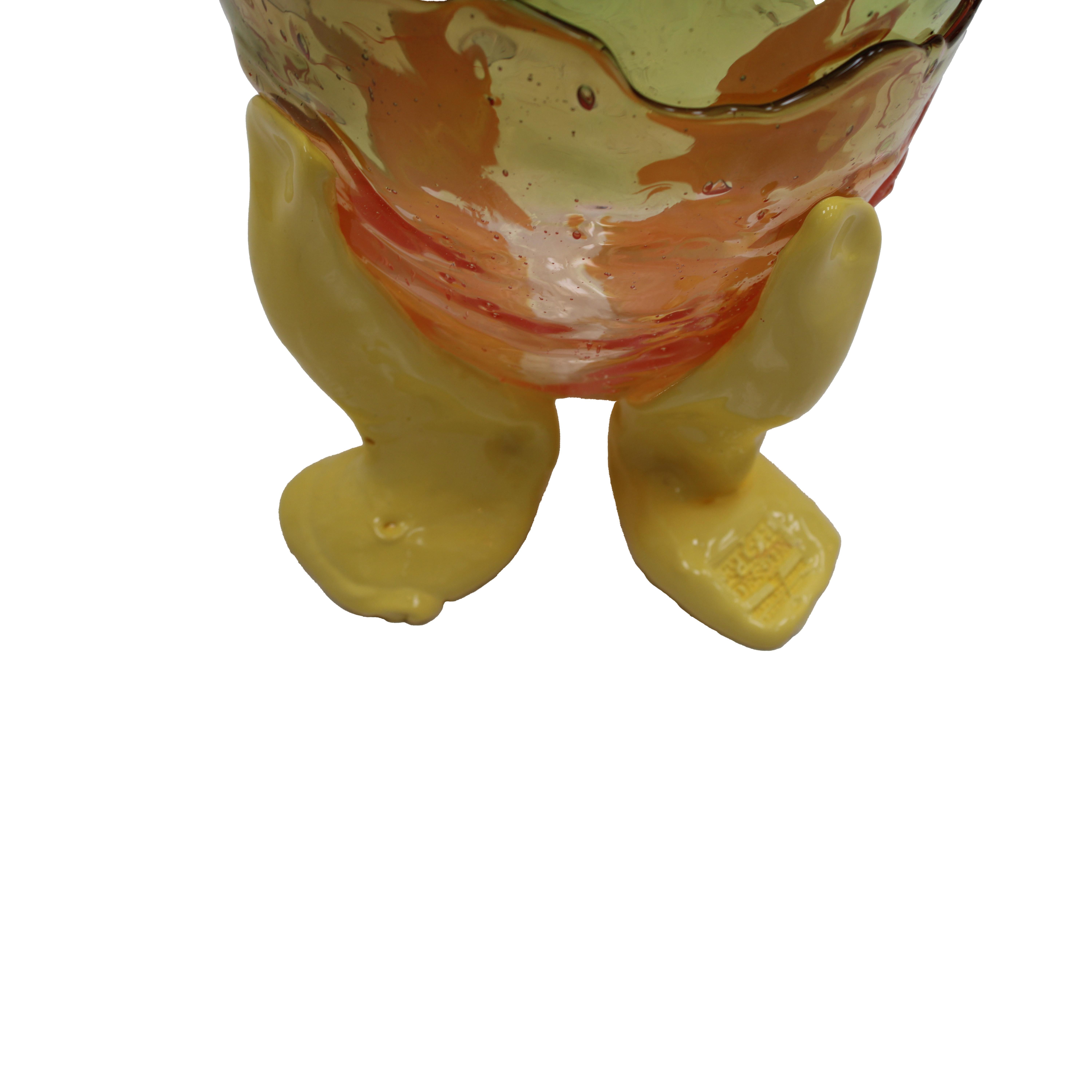 Resin Vase Model Clear Extc Designed by Gaetano Pesce Fish Collection Modern Art For Sale 1