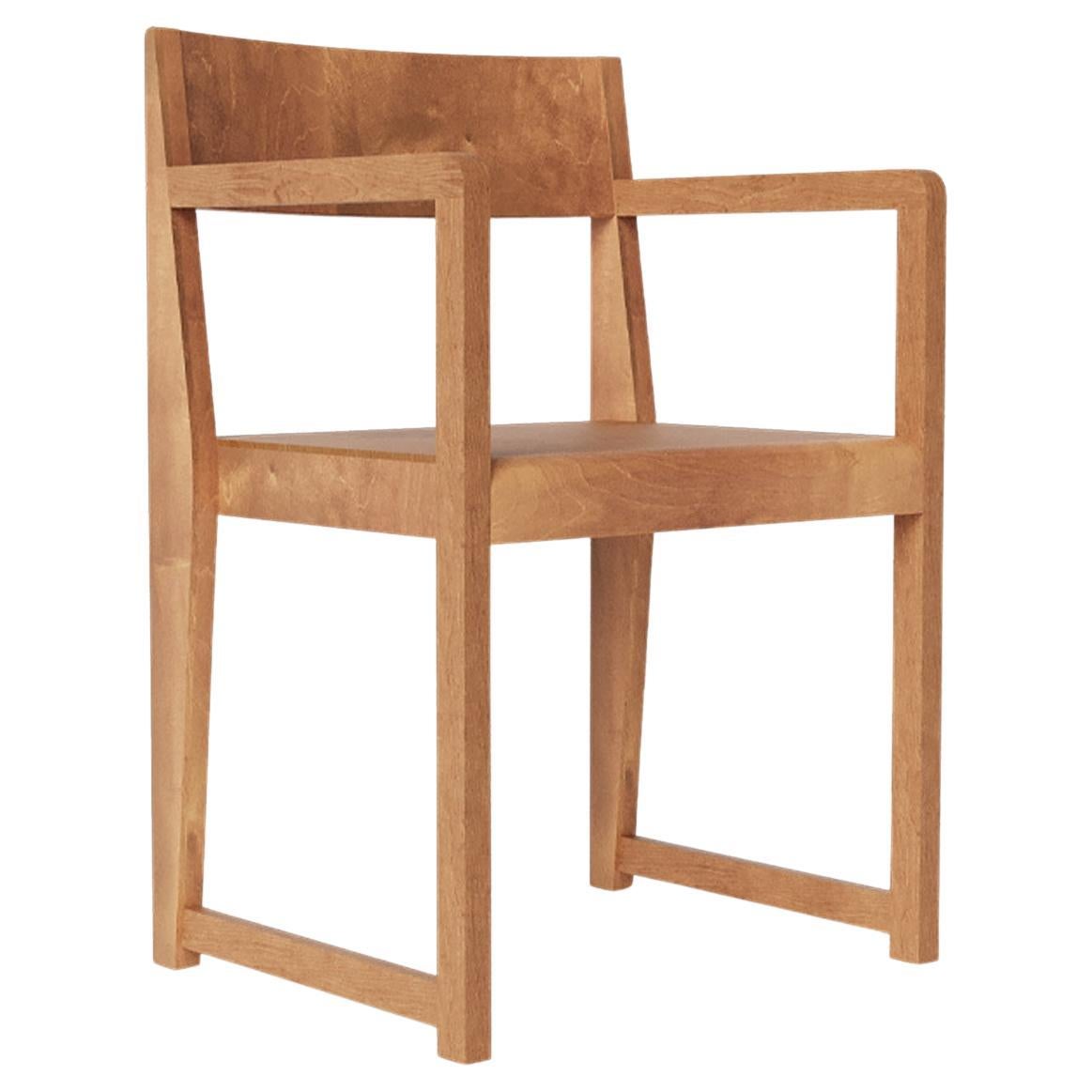 Armrest Chair 01 Warm Brown Birch