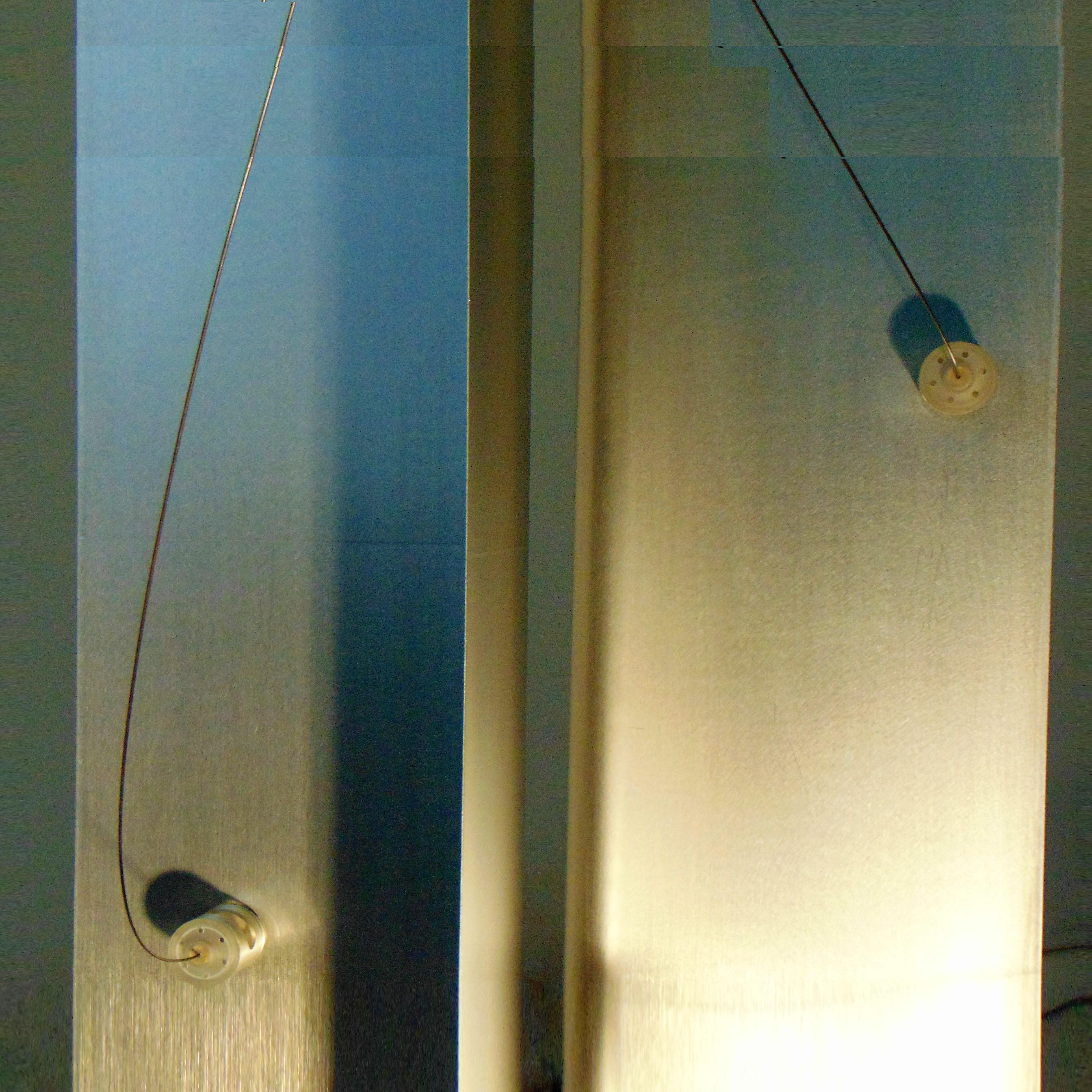 Late 20th Century Studio A.R.D.I.T.I. Floor Lamp for Sormani Nucleo Italy 1975, Steel, Lucite