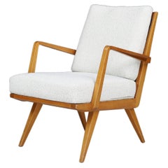 Used Walter Knoll "Antimott" Lounge Chair with Bouclé Cushions Germany, 1950s