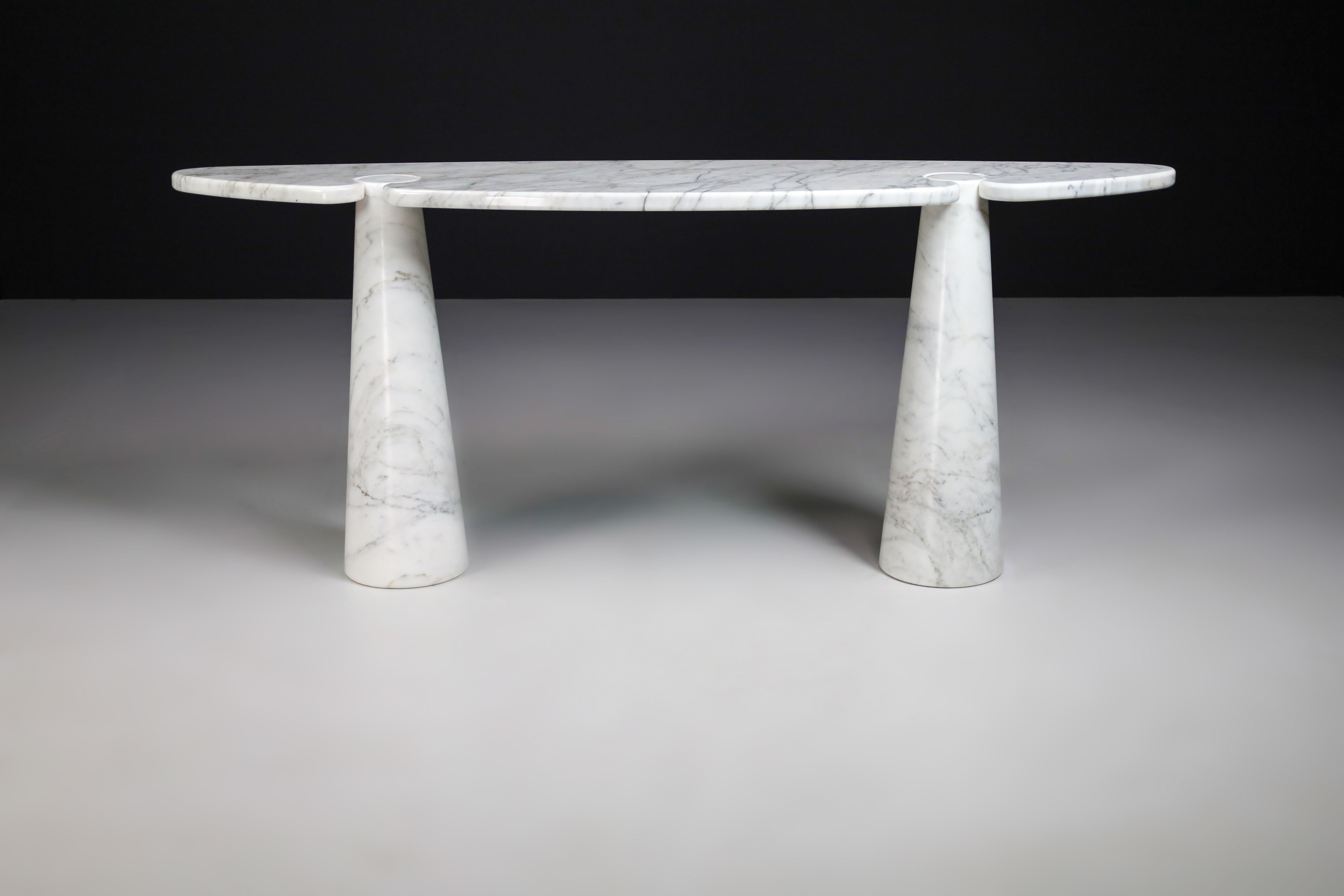 Angelo Mangiarotti for Skipper White Carrara Marble 