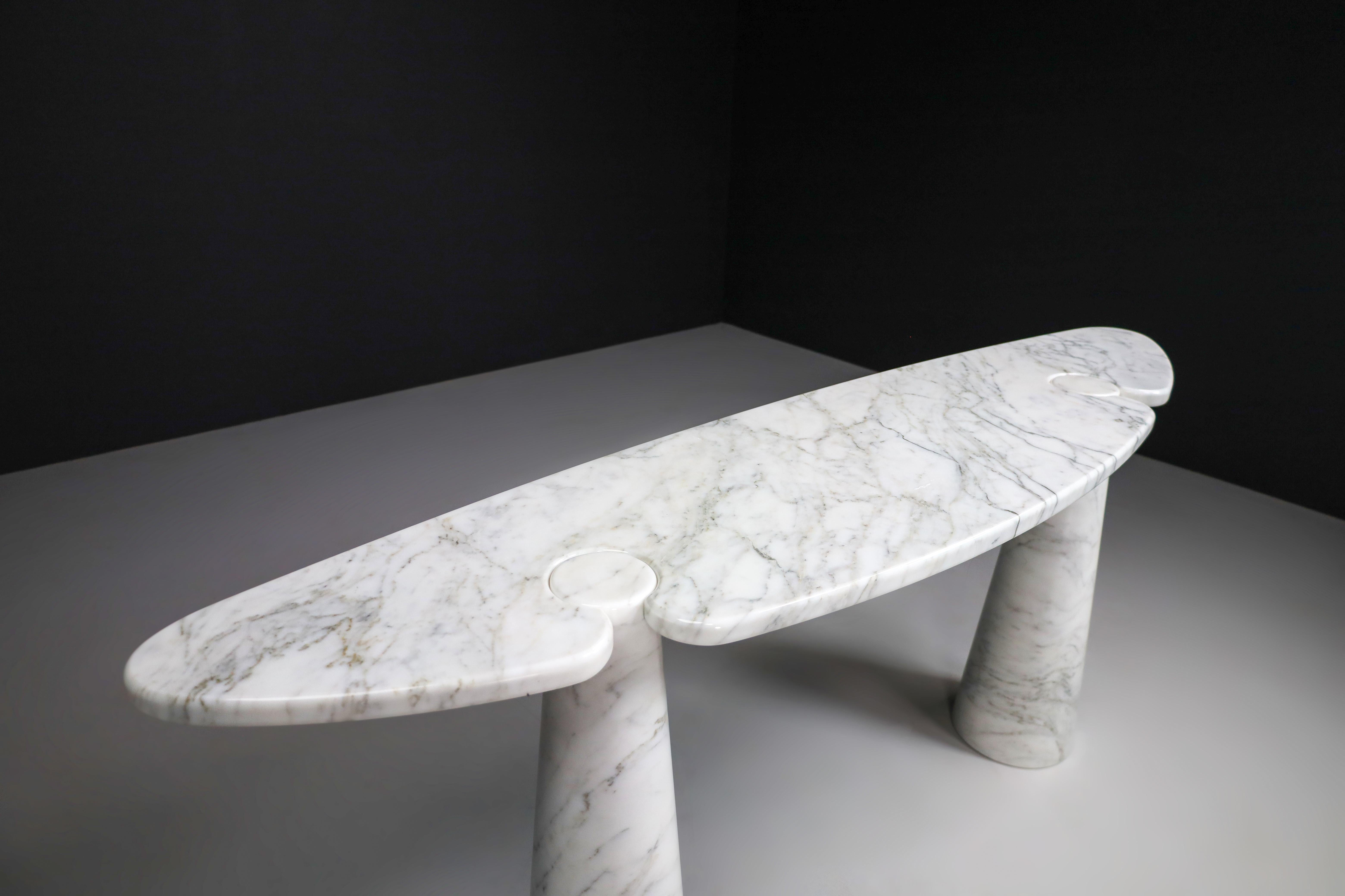 Angelo Mangiarotti for Skipper White Carrara Marble 