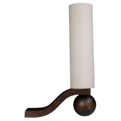 Lampe de table tchèque du milieu du siècle par Vladimír Nývlt en Wood Wood sculpté, années 1970