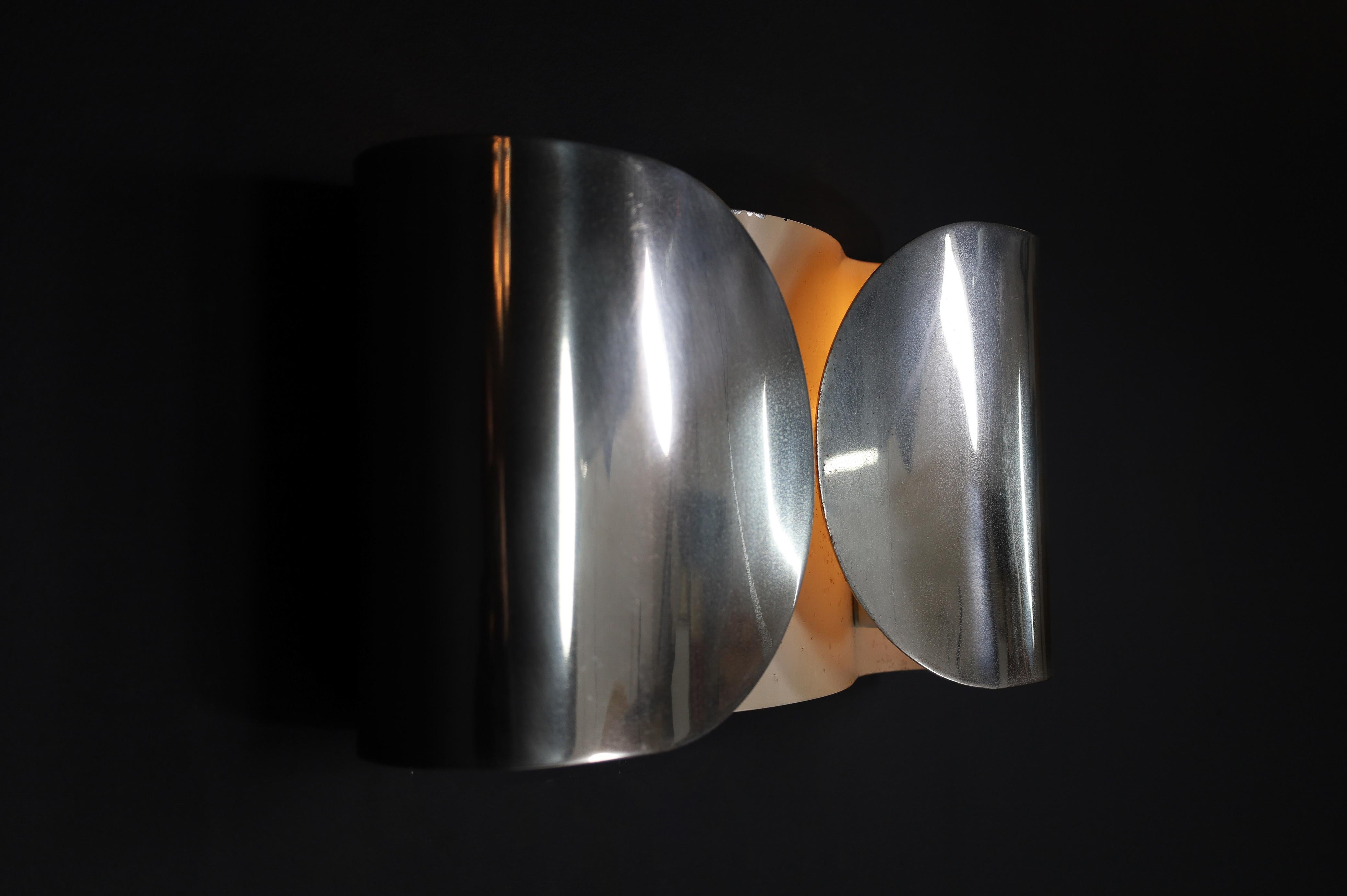 20th Century Patinated ‘Foglio’ Wall Lights by Tobia Scarpa for Flos, 1966 – Set of Four For Sale