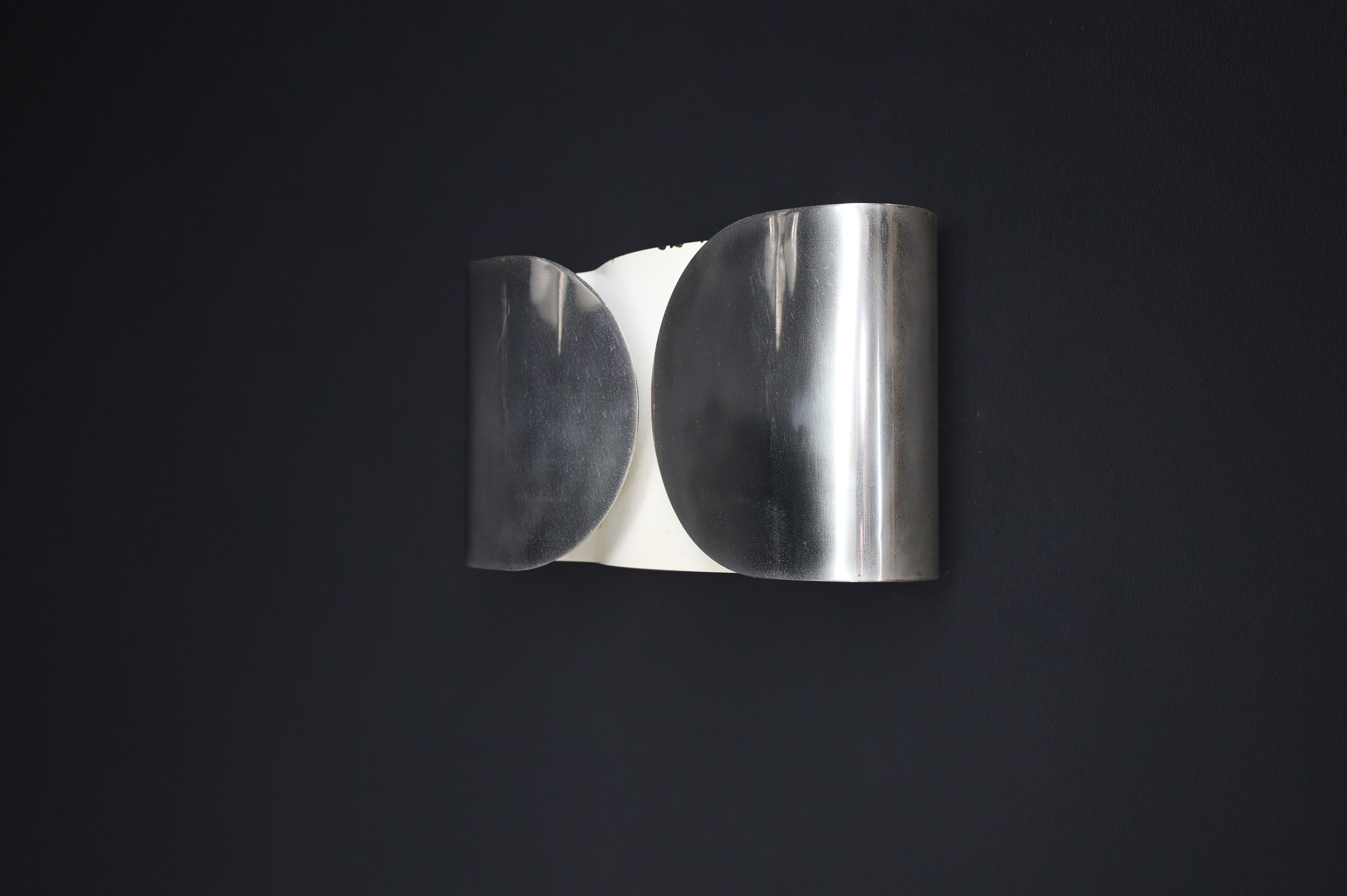 Patinated ‘Foglio’ Wall Lights by Tobia Scarpa for Flos, 1966 – Set of Four For Sale 2