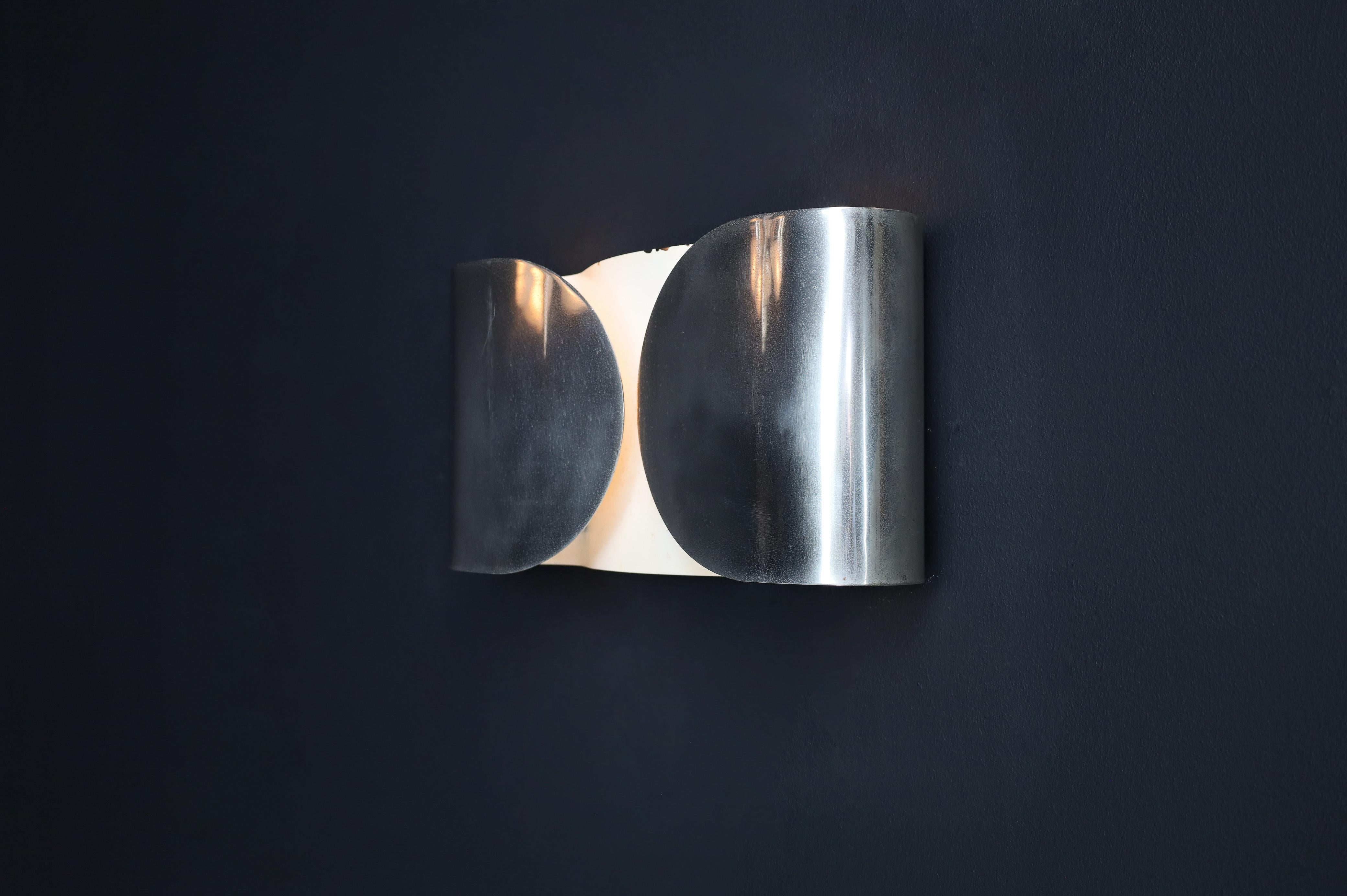 Patinated ‘Foglio’ Wall Lights by Tobia Scarpa for Flos, 1966 – Set of Four For Sale 4