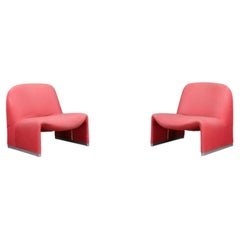 Giancarlo Piretti Lounge Chairs for Anonima Castelli, Italy, 1970s