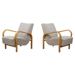 Karel Koželka & Antonín Kropáček Bentwood Armchairs, Czechoslovakia, 1940s