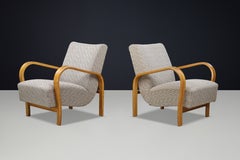 Karel Koželka & Antonín Kropáček Bentwood Armchairs, Czechoslovakia, 1940s