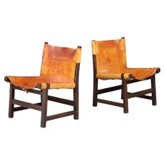 Rare Pair of Paco Muñoz Riaza Chico Chica Children's Chairs for Darro Spain 1960