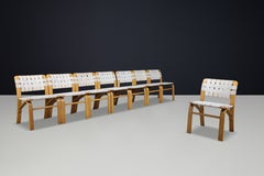 Set of 8 “Pause” Dining Chairs by Mario Giannetti for Acerbis, Italy, 1980s