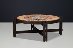 Roger Capron Sculptural Ceramic Coffee Table, Vallauris, France, 1970s