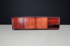 Claudio Salocchi for Sormani Large Sideboard in Dark Wood, Italy, 1960s
