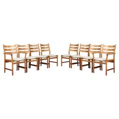 Set of 8 Set of 8 Kurt Østervig Oak Dining Chairs for KP Møbler, Denmark, 1960s