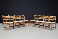 Set of 8 Set of 8 Kurt Østervig Oak Dining Chairs for KP Møbler, Denmark, 1960s