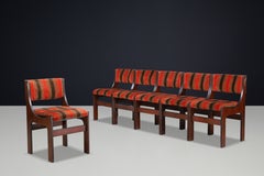 Franco Asnaghi Model 273 Sculptural Dining Chairs, Set of Six, Italy, 1966