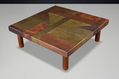 Lorenzo Burchiellaro Copper Patchwork Coffee Table, Italy, 1960s