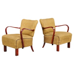 Par de sillones Art Déco de madera curvada de Jindřich Halabala, década de 1930*