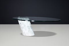 Team Form AG pour Ronald Schmitt : table basse « K1000 » en marbre et verre, années 1970