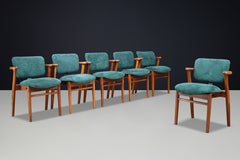 Lot de six fauteuils « Domus » modèle 141 d’Ilmari Tapiovaara, Finlande, années 1940