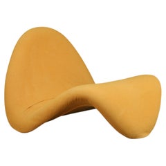 Pierre Paulin “Tongue” Lounge Chair for Artifort in Original Yellow Fabric, 1960