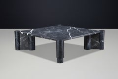 Gae Aulenti Jumbo Coffee Table for Knoll in Black Nero Marquina Marble, 1972